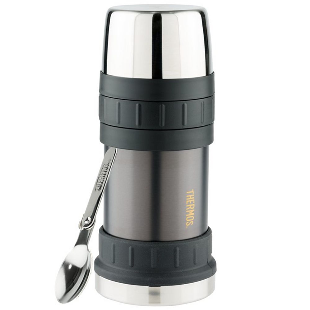 Термос для еды Thermos Work 2345GM, графитовый с логотипом