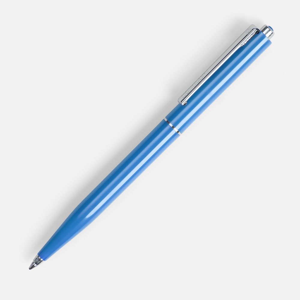Ручка шариковая Senator Point, ver.2, синяя с логотипом
