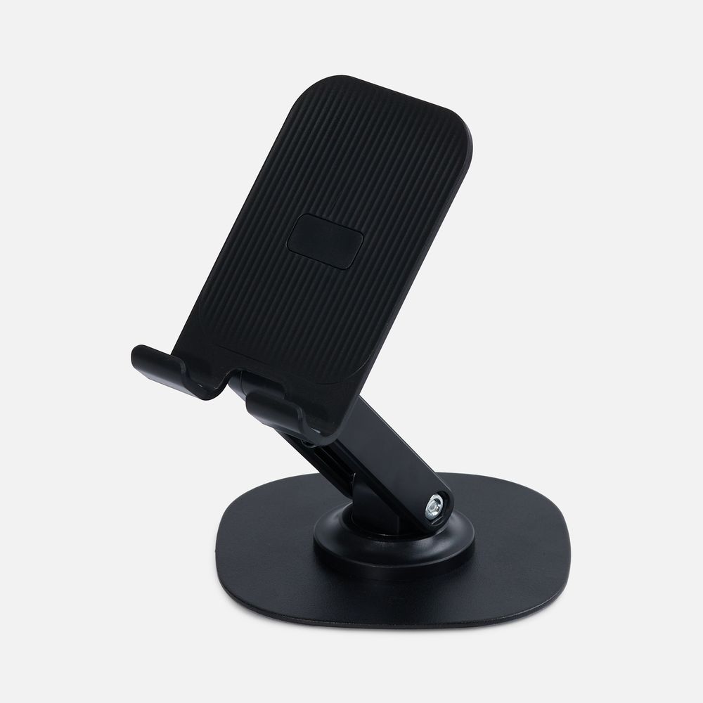 Подставка для смартфона Smartic Light, черная с логотипом