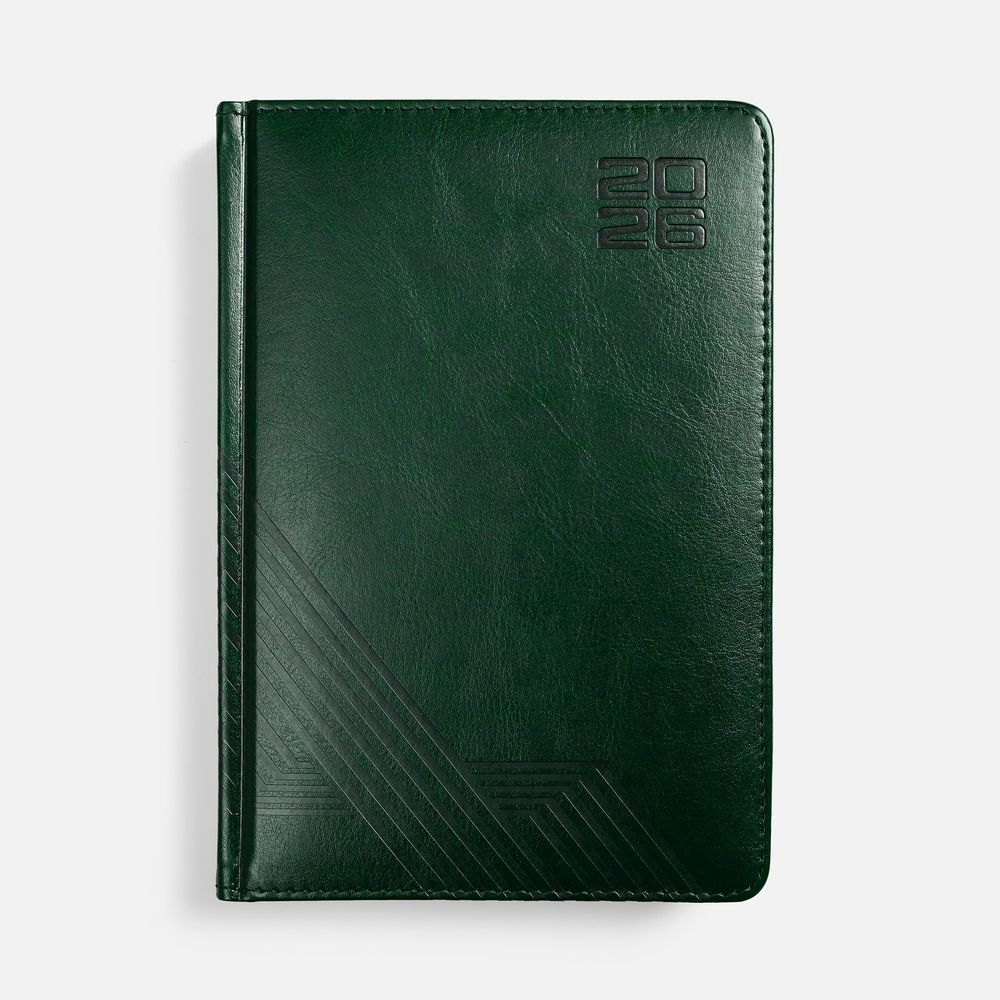 Ежедневник Faro, датированный, темно-зеленый с логотипом