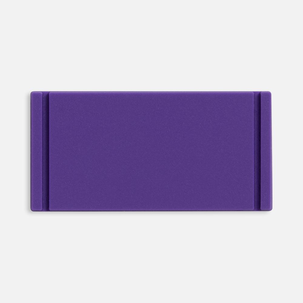 Лейбл из ПВХ Dzeta, XS, фиолетовый с логотипом