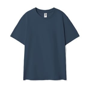 Футболка детская Regent Kids 150, синяя (джинс) с логотипом