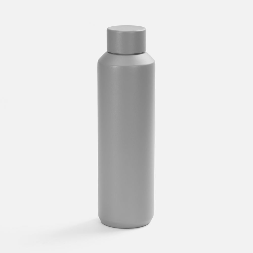 Термобутылка Tampa, серая с логотипом