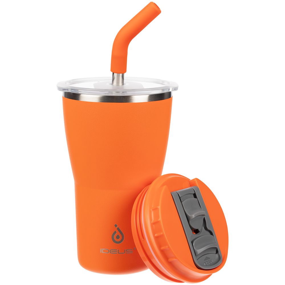 Термостакан Sapporo, оранжевый с логотипом