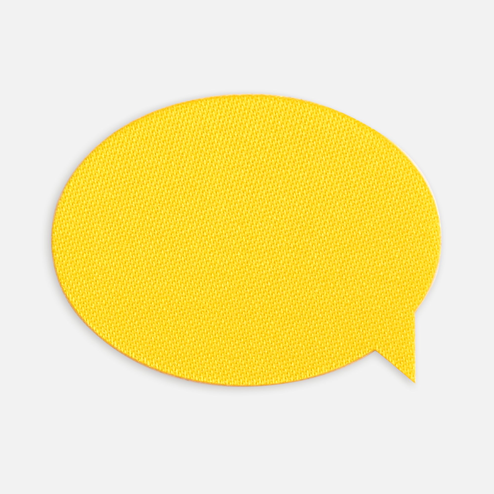 Наклейка тканевая Lunga Bubble, M, желтая с логотипом