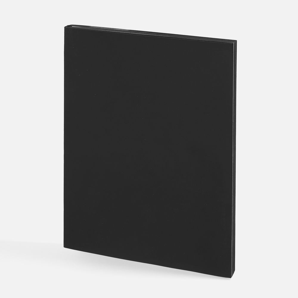 Ежедневник Flat Maxi, недатированный, черный с логотипом