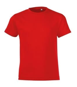 Футболка детская Regent Fit Kids, красная с логотипом