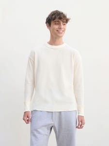 Футболка с длинным рукавом Thermal T, бежевая (неокрашенная) с логотипом