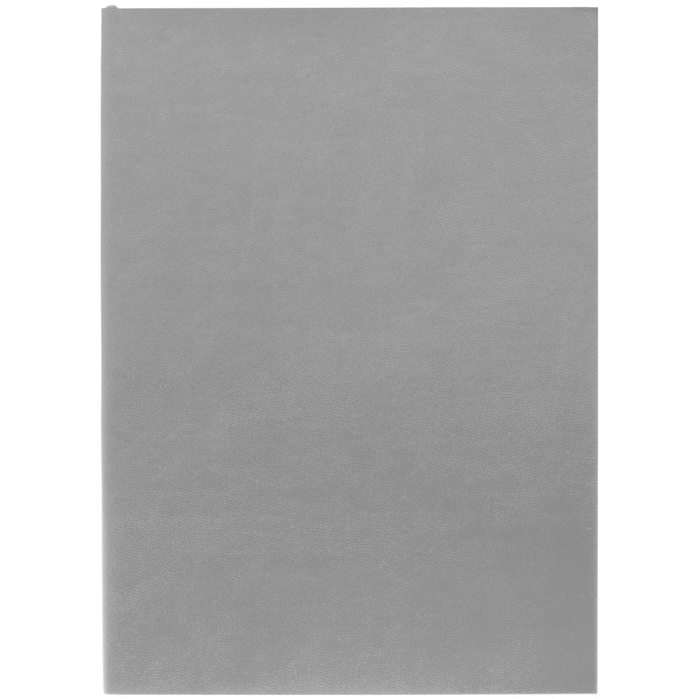 Ежедневник Flat Light, недатированный, серый с логотипом