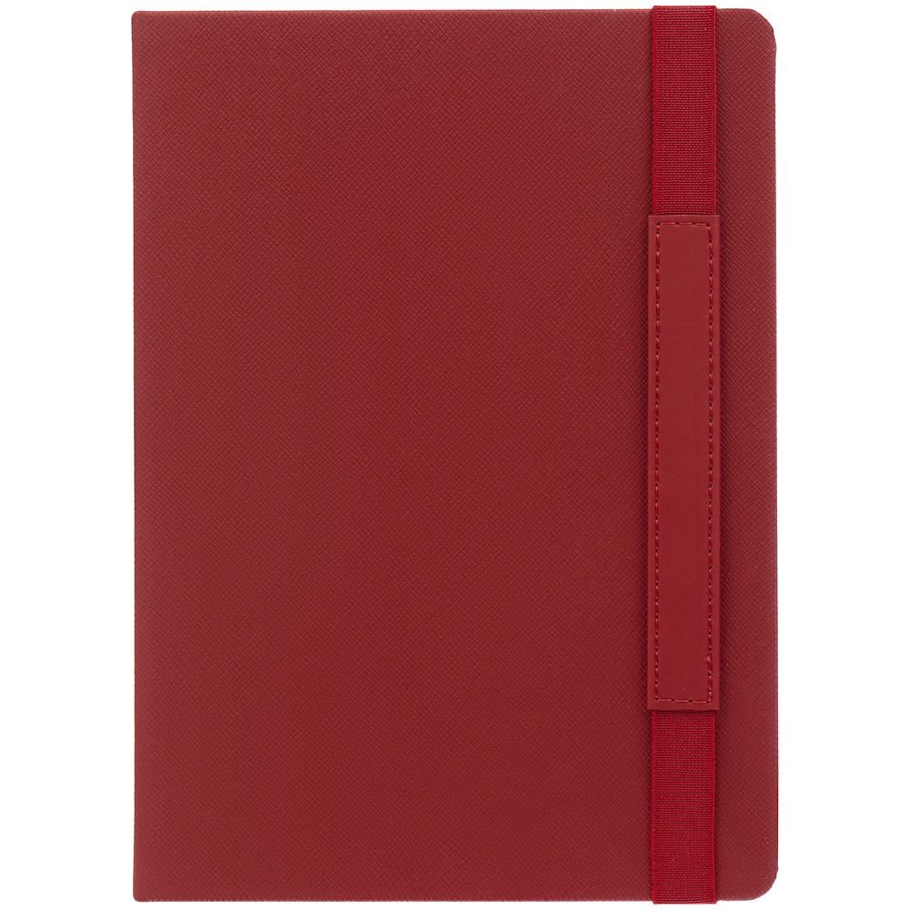 Ежедневник Peel, недатированный, красный с логотипом