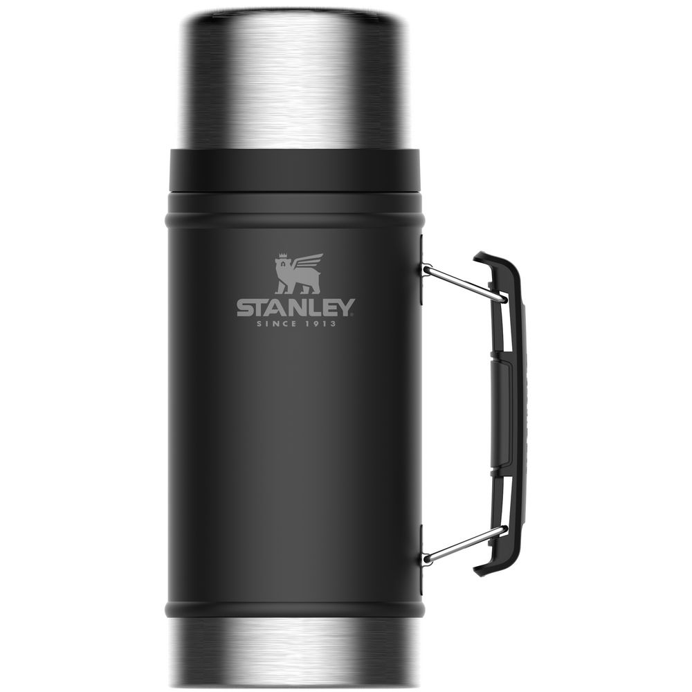 Термос для еды Stanley Classic 940, черный с логотипом