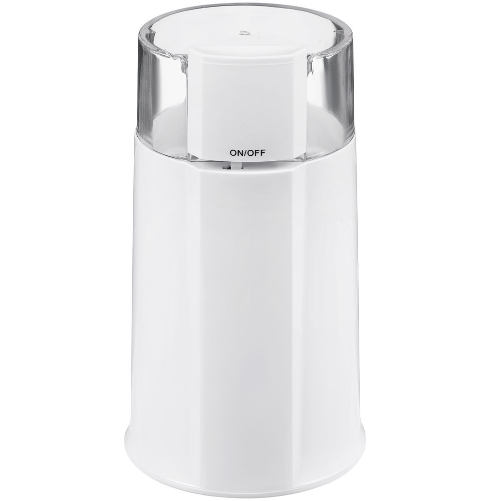 Электрическая кофемолка Capriccio, белая с логотипом