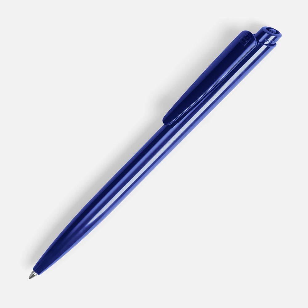 Ручка шариковая Senator Dart Polished, синяя с логотипом