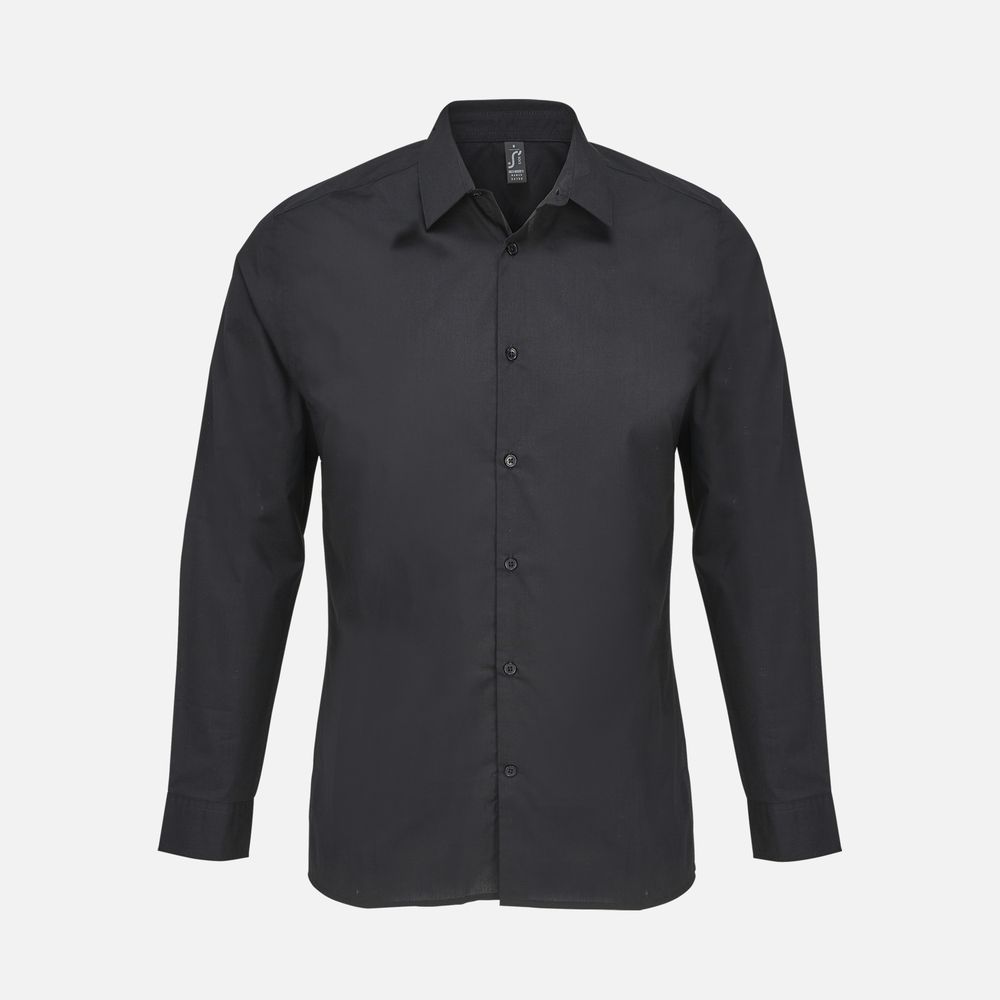 Рубашка мужская Bailey, черная с логотипом