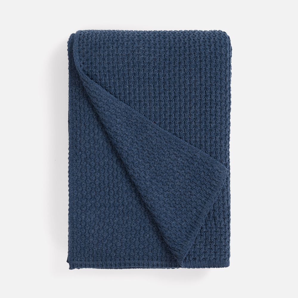 Плед Serenita, синий (джинс) с логотипом