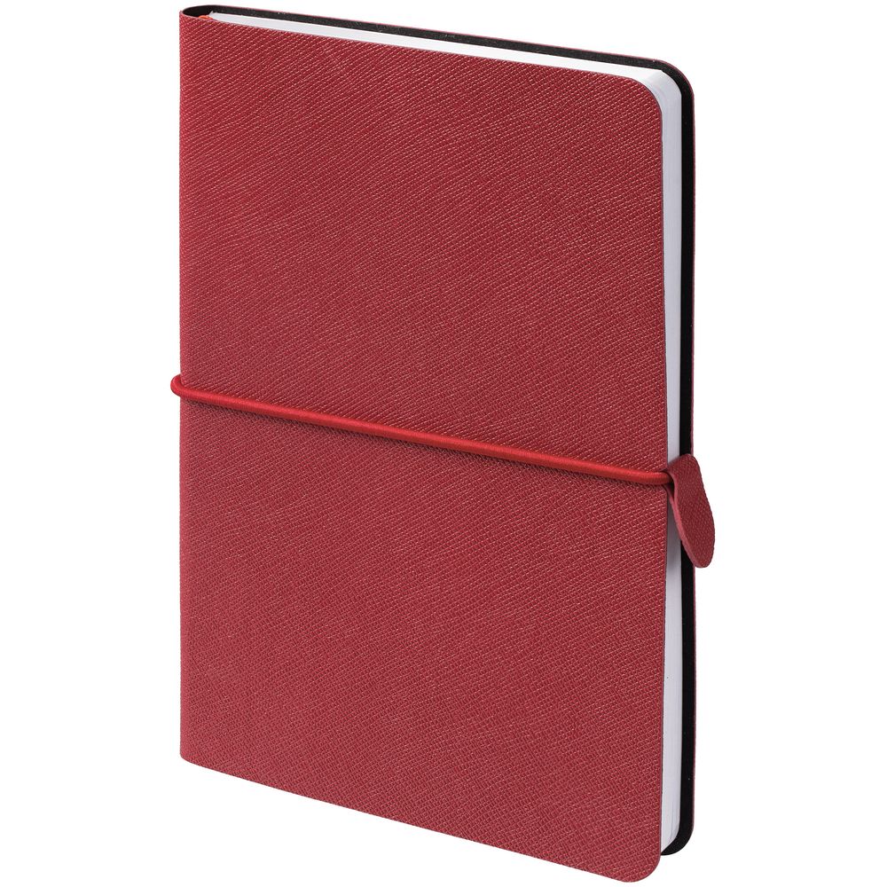 Блокнот Saffian Mini, красный с логотипом