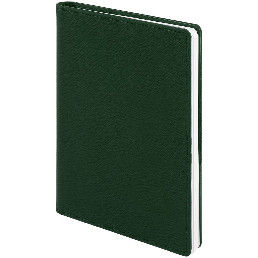 Ежедневник Spring Touch, недатированный, зеленый с логотипом