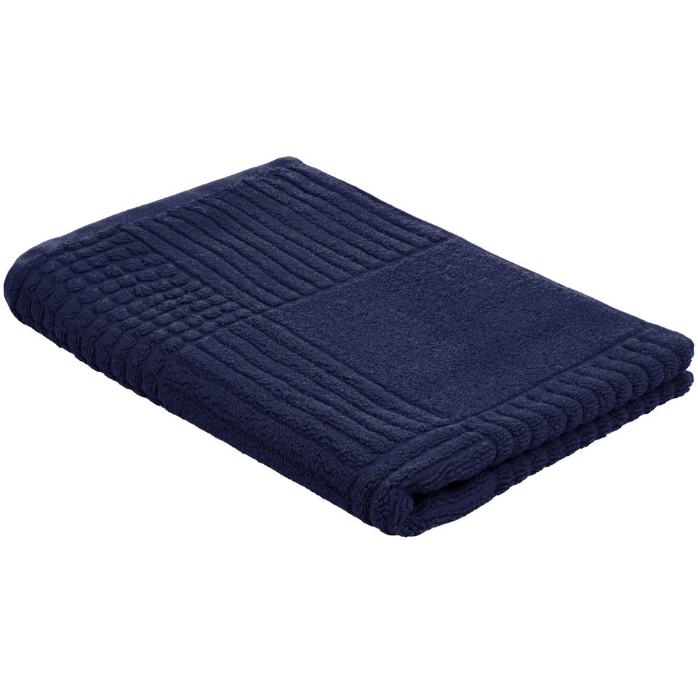 Полотенце Farbe, среднее, синее с логотипом