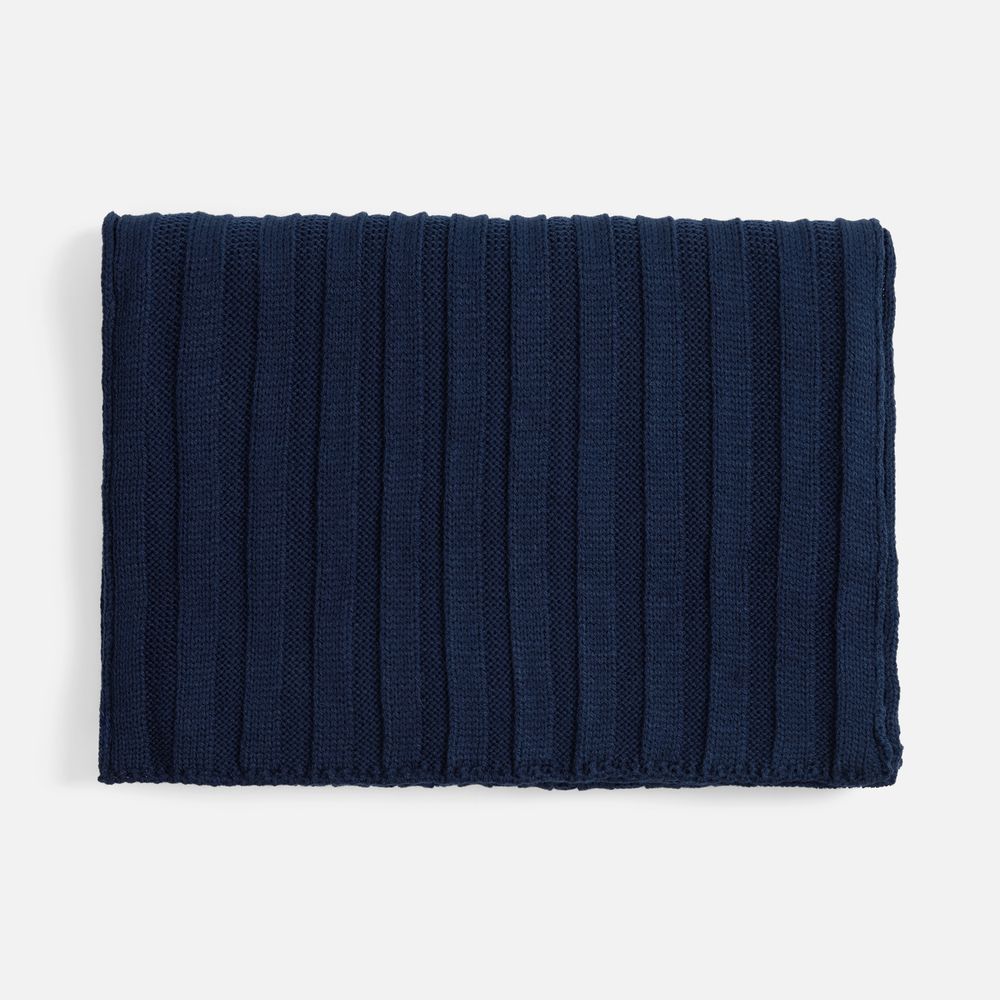 Шарф Metelitsa, темно-синий (сапфир) с логотипом