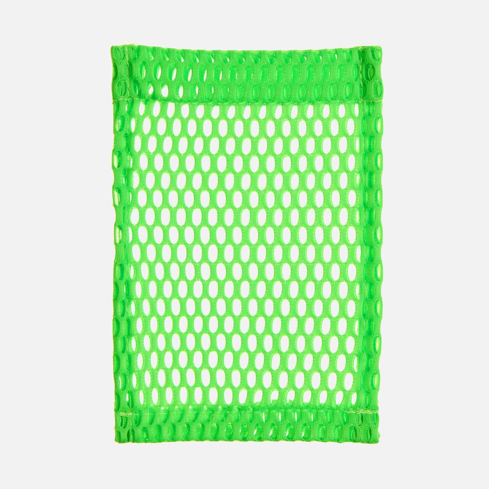 Карман из крупной сетки Pose, зеленый неон с логотипом