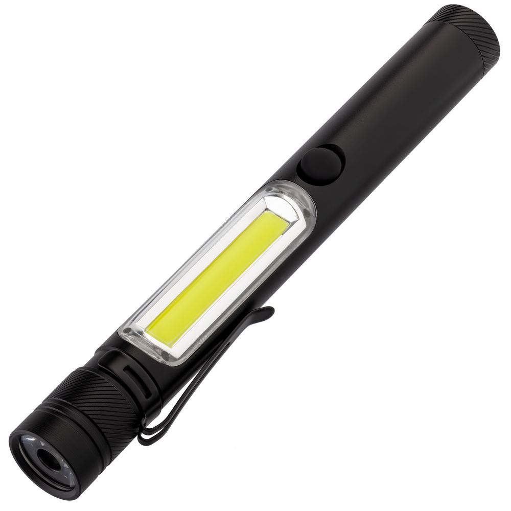 Фонарик-факел LightStream, большой, черный с логотипом