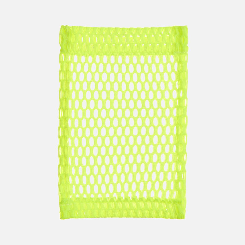 Карман из крупной сетки Pose, желтый неон с логотипом
