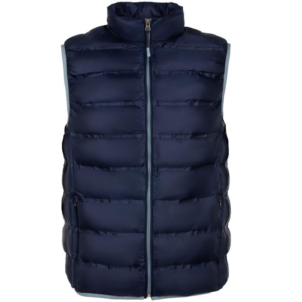 Жилет унисекс Harlosh Comfort, темно-синий с логотипом