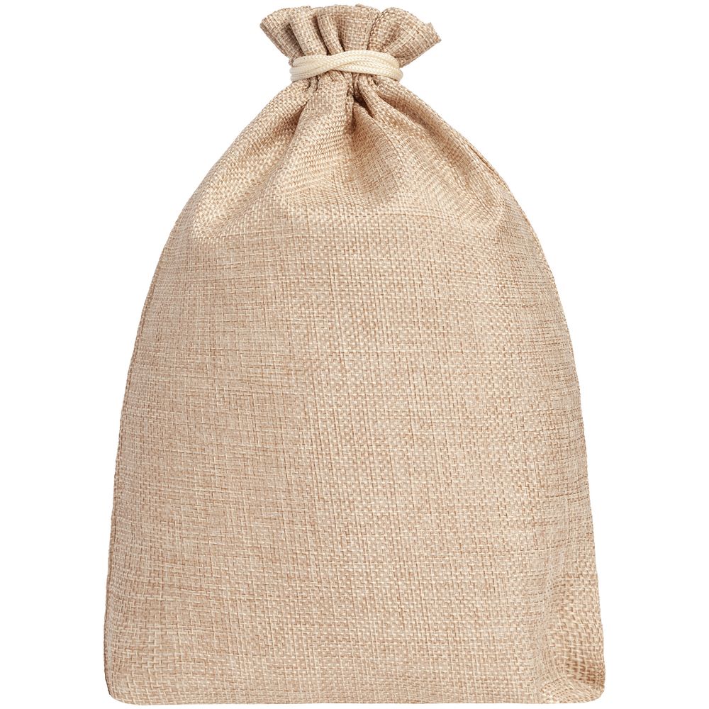 Холщовый мешок Foster Thank, L, бежевый с логотипом