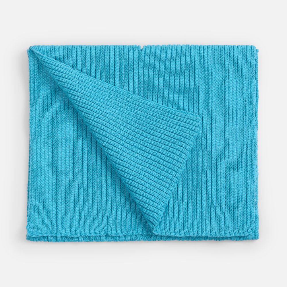 Шарф Yong, ярко-голубой с логотипом