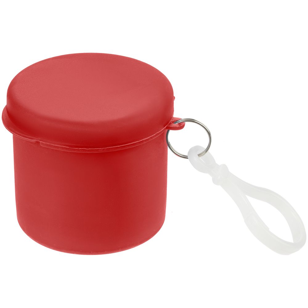 Дождевик в футляре Trifle, красный с логотипом