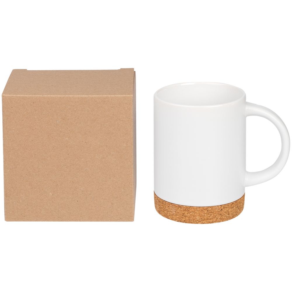 Коробка для кружки Corky, крафт с логотипом