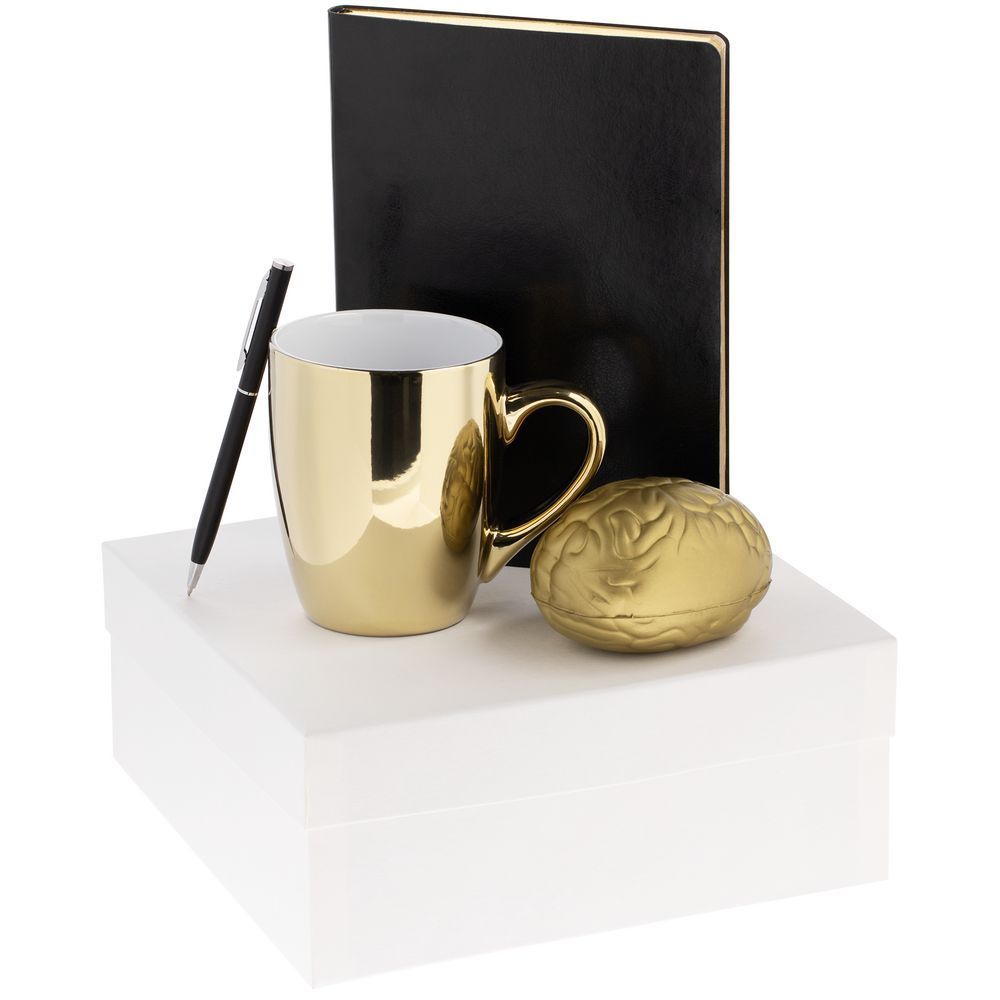 Набор Think Big, черный с золотистым с логотипом