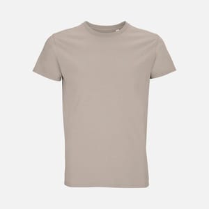 Футболка мужская Pioneer Men, серо-бежевая с логотипом