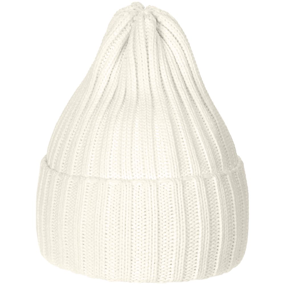 Шапка Norfold, молочно-белая с логотипом