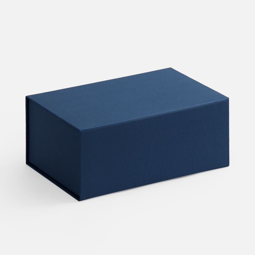 Коробка LumiBox, синяя (noble) с логотипом