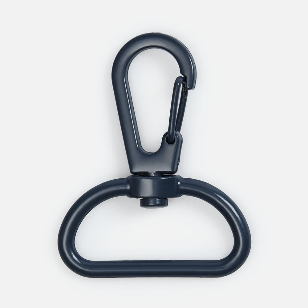 Застежка-карабин Snap Hook, L, темно-синяя с логотипом
