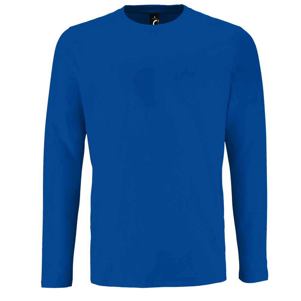 Футболка с длинным рукавом Imperial LSL Men ярко-синяя (royal) с логотипом