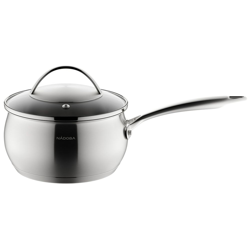 Ковш со стеклянной крышкой Linda с логотипом