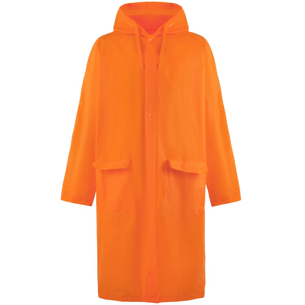 Дождевик RainDrop, оранжевый с логотипом
