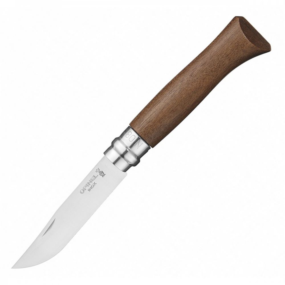 Нож Opinel No 8, орех с логотипом