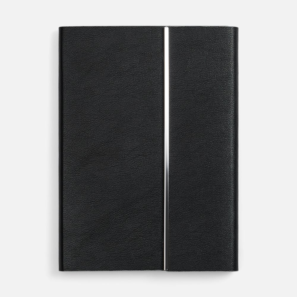 Ежедневник Petrus Flap, недатированный, черный с логотипом