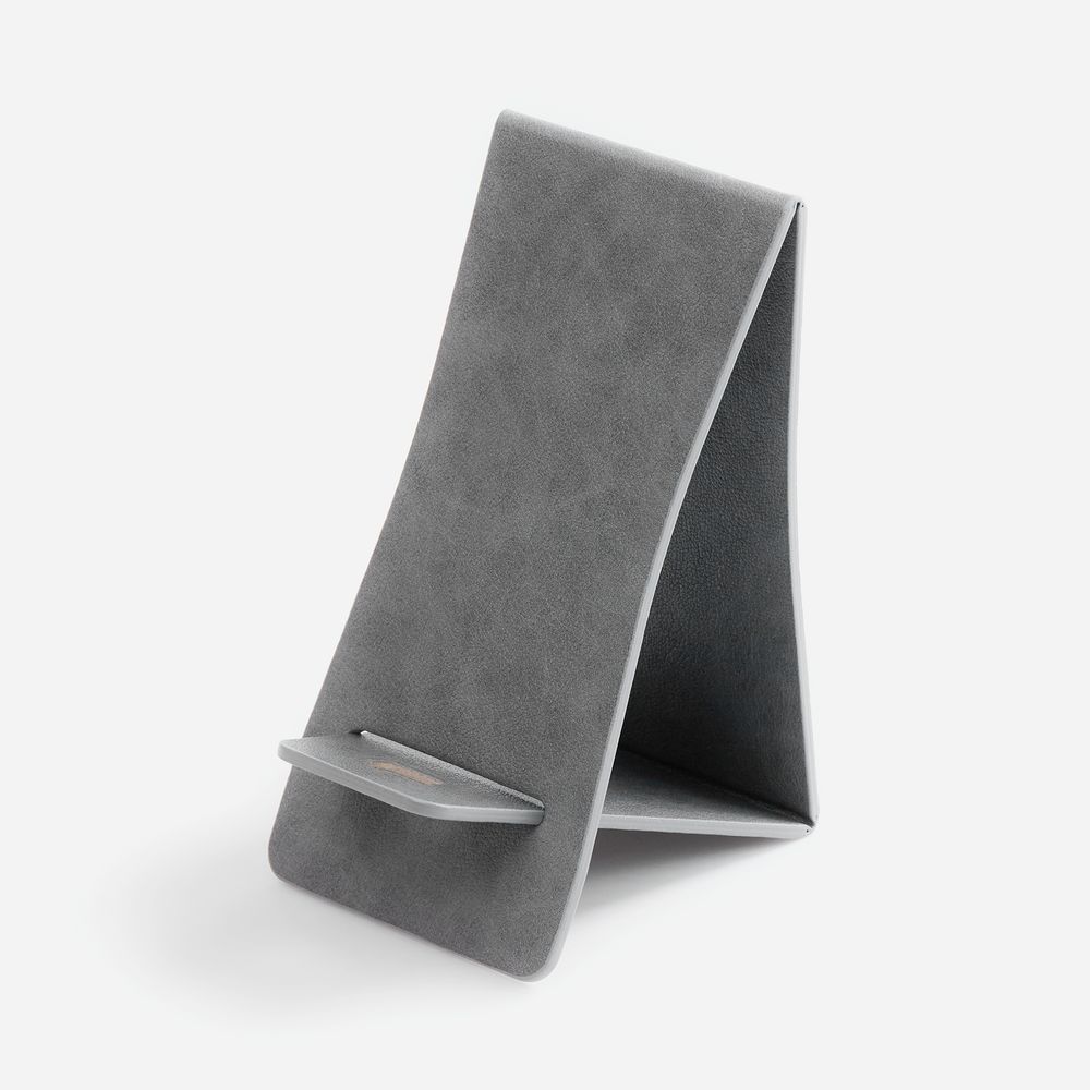 Подставка для телефона Petrus, серая с логотипом