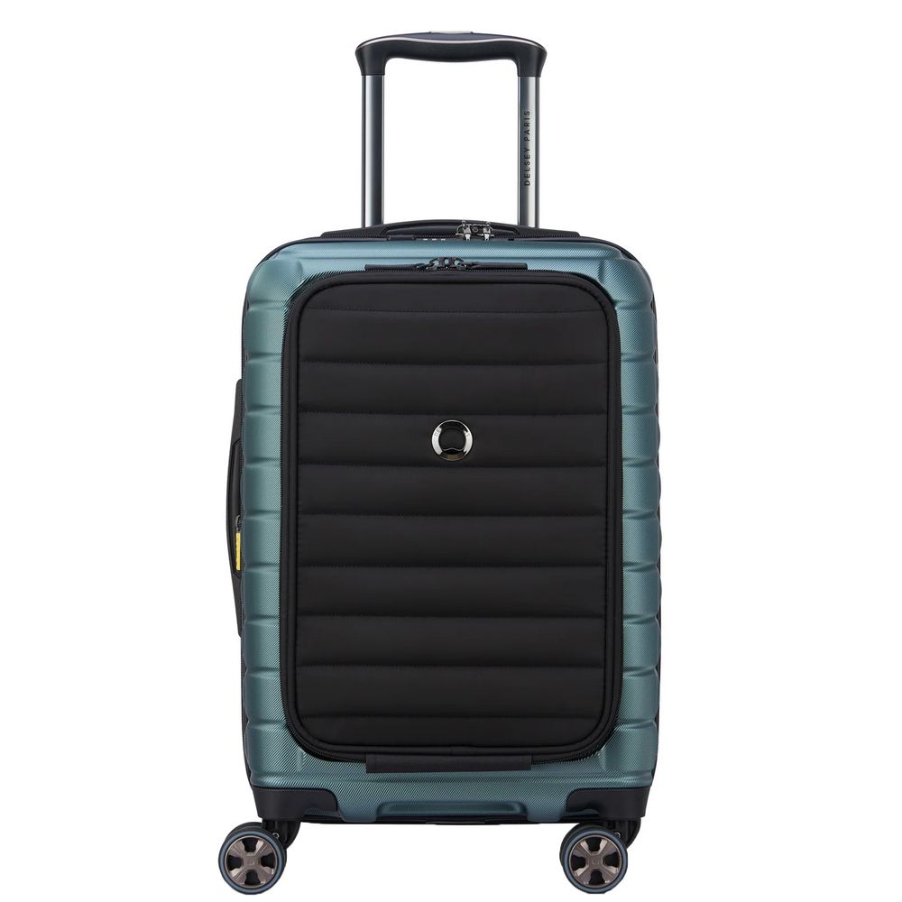 Чемодан Shadow 5.0 S, зеленый с логотипом