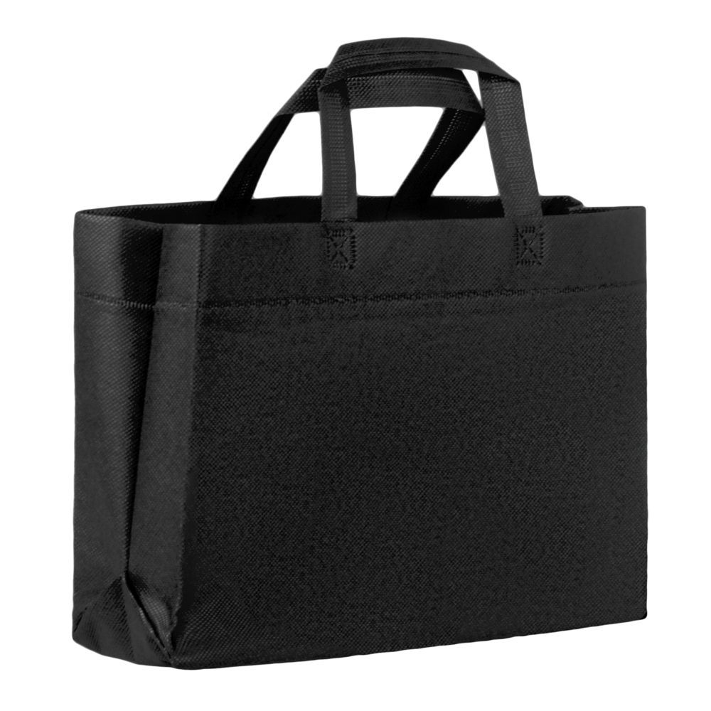 Сумка для покупок Span 3D, черная с логотипом