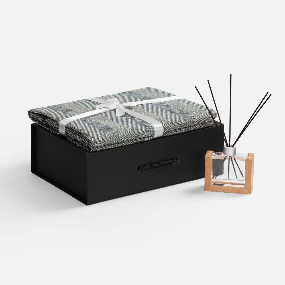 Набор Amber Season, серо-синий с логотипом