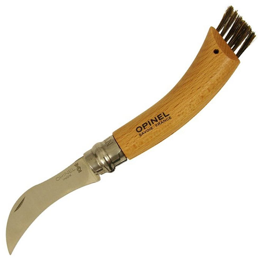 Нож грибника Opinel No 8, бук с логотипом