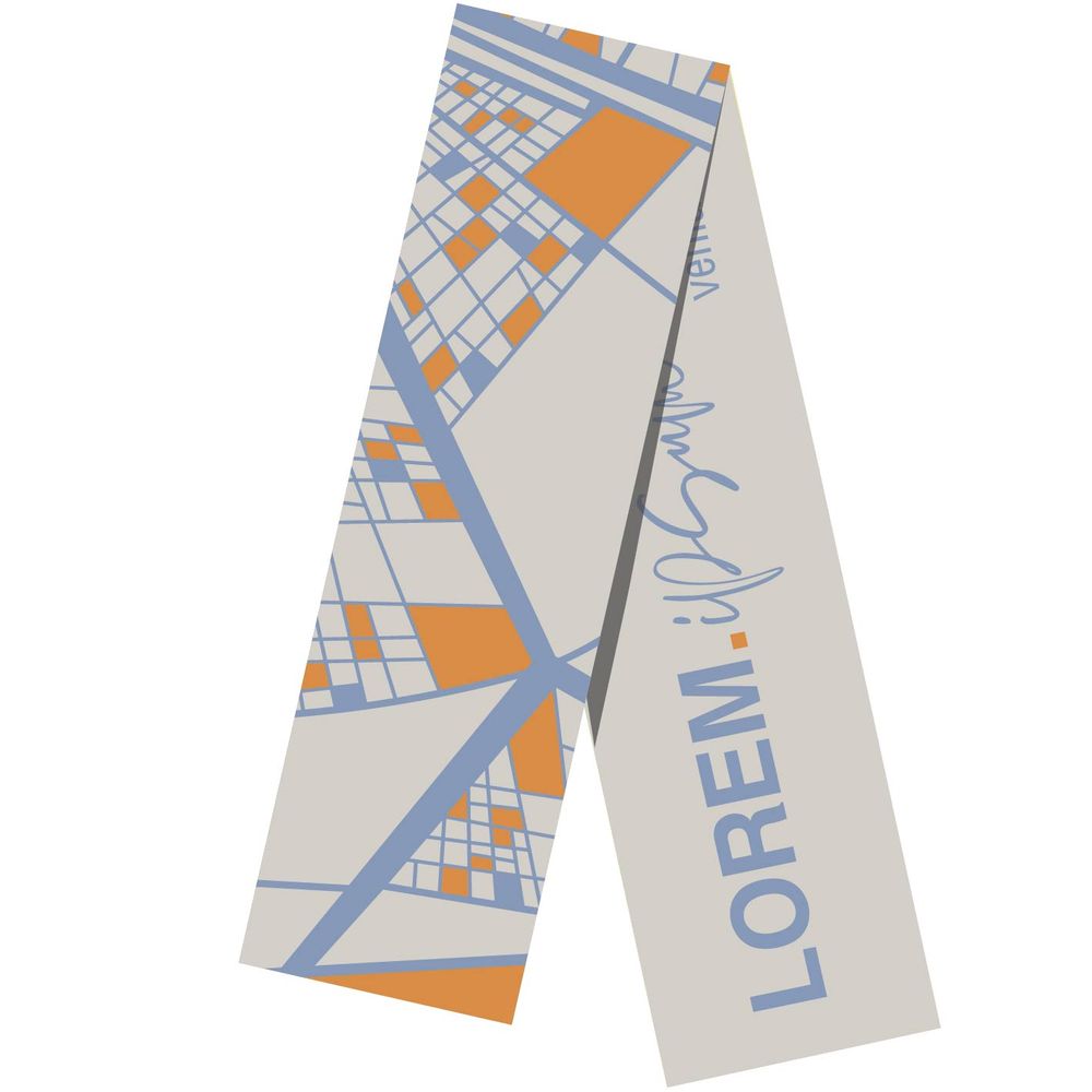 Шарф Tricksy Classic Net, XXL на заказ, полушерсть с логотипом