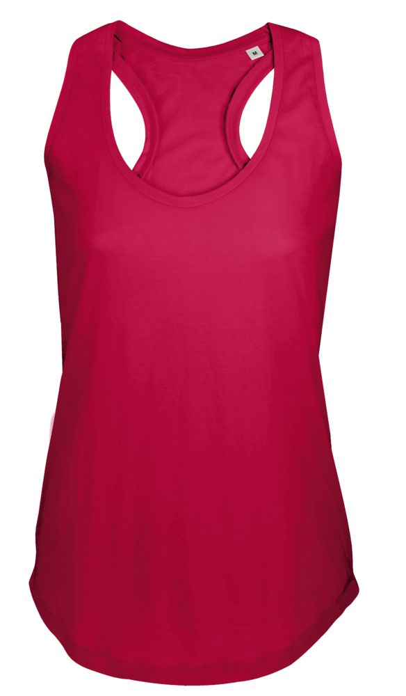 Майка женская Moka 110, красная с логотипом