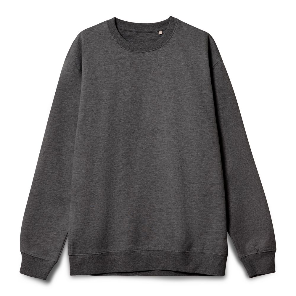 Свитшот унисекс Columbia, черный меланж с логотипом