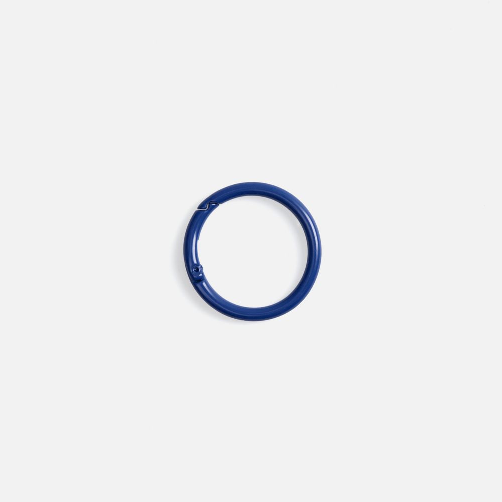 Карабин-кольцо Claus, L, синий с логотипом